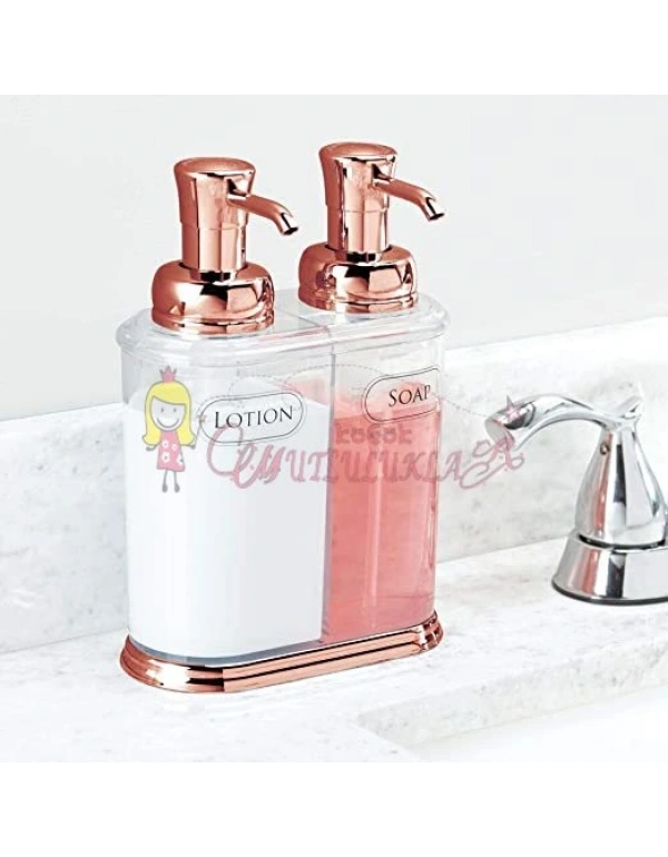 Çift Hazneli Şefaf Sıvı Sabunluk