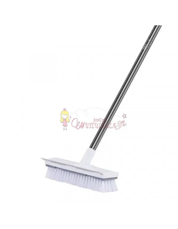 Çift Taraflı Yer Zemin Çekçekli Wc Cam Fayans Parke Duvar Temizleme Fırçası