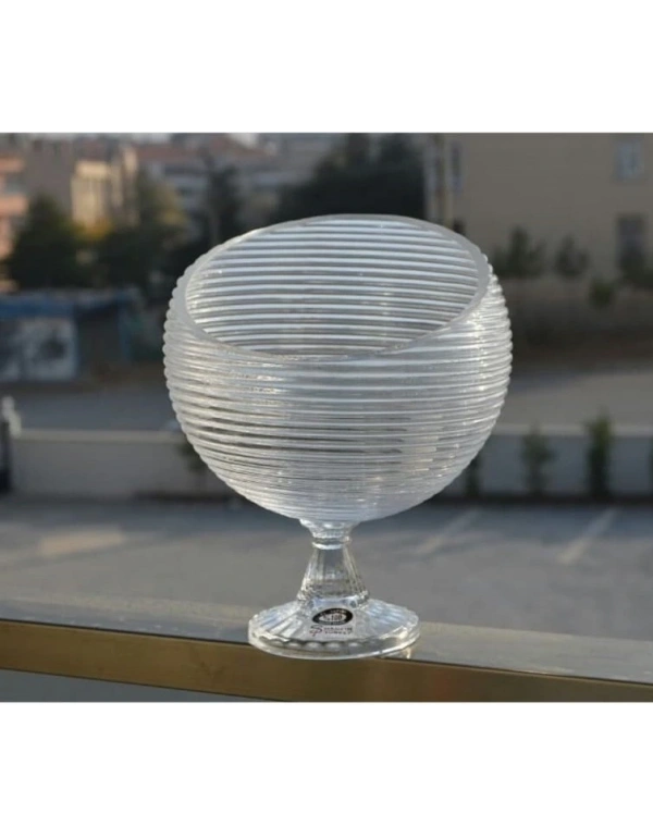 ÇİZGİLİ EĞİK SUNUM KASE