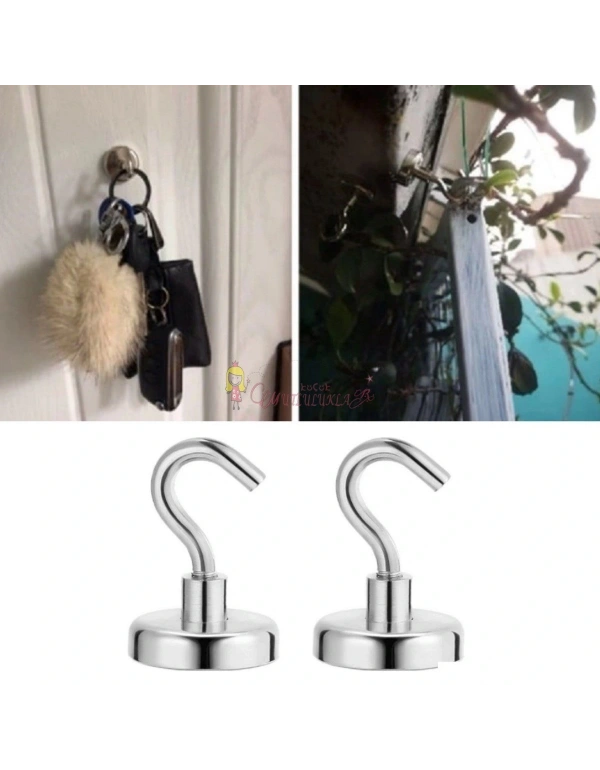 Çok Amaçlı Güçlü Neodyum Mıknatıs Manyetik Kanca Askı 2 Adet