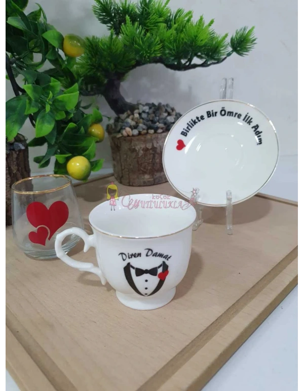 DAMAT KAHVE FİNCANI ÖZEL KUTULU 3 PARÇA