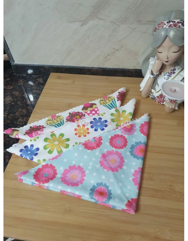 Desenli Sihirli Mutfak Temizlik Bezi 40*40