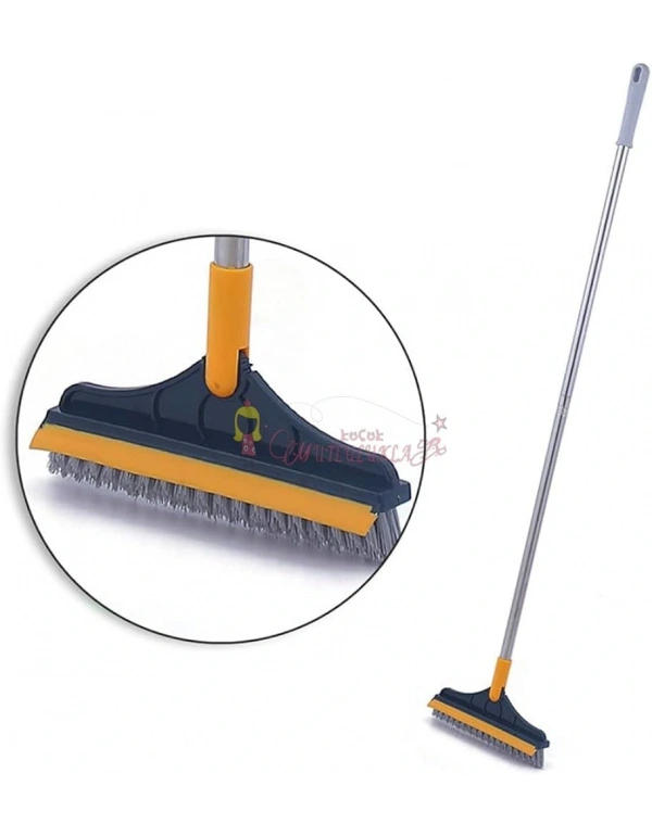 Döner Başlıklı Üçgen Sert Uçlu Zemin Köşe Temizleme Fırçası
