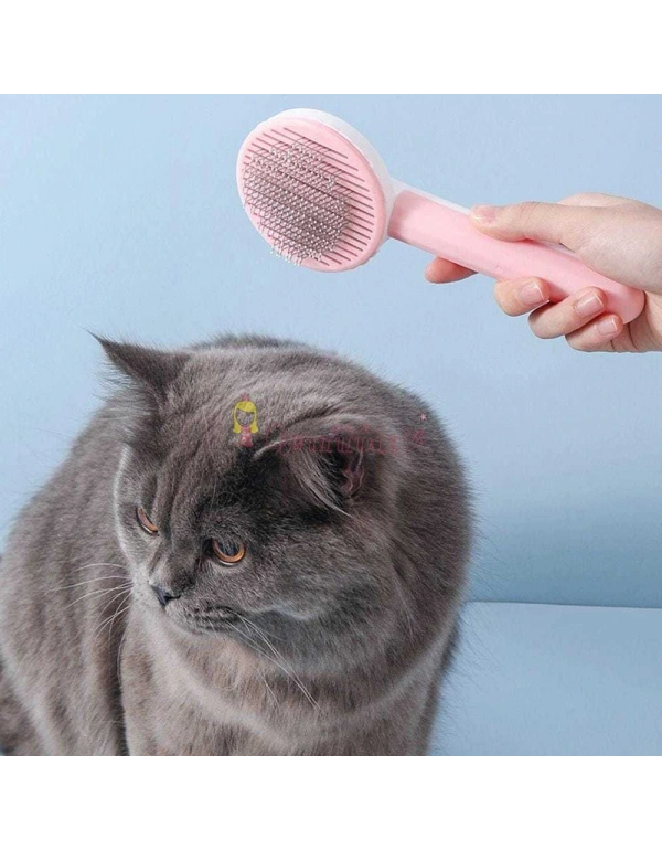 Evcil Hayvan Kedi Köpek Tüy Toplayıcı Otomatik Tuşlu Pet Tarak