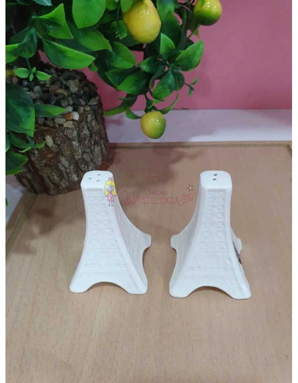 EYFEL 2Lİ PORSELEN TUZLUK