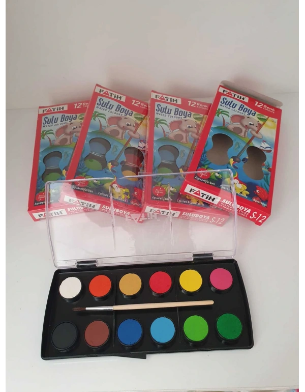 Fatih Sulu Boya Fırçalı 12li