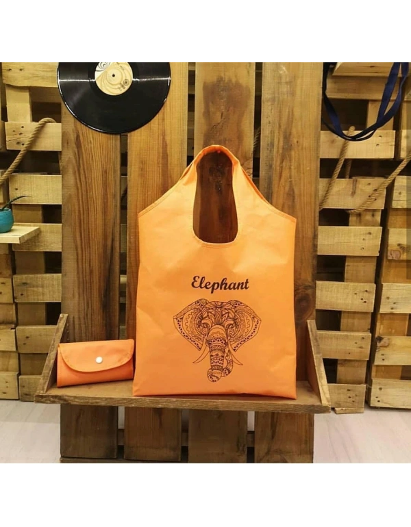 FİL DESEN BEZ ÇANTA