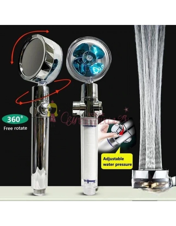 Filtreli Yüksek Basınçlı Pervaneli Duş Başlığı