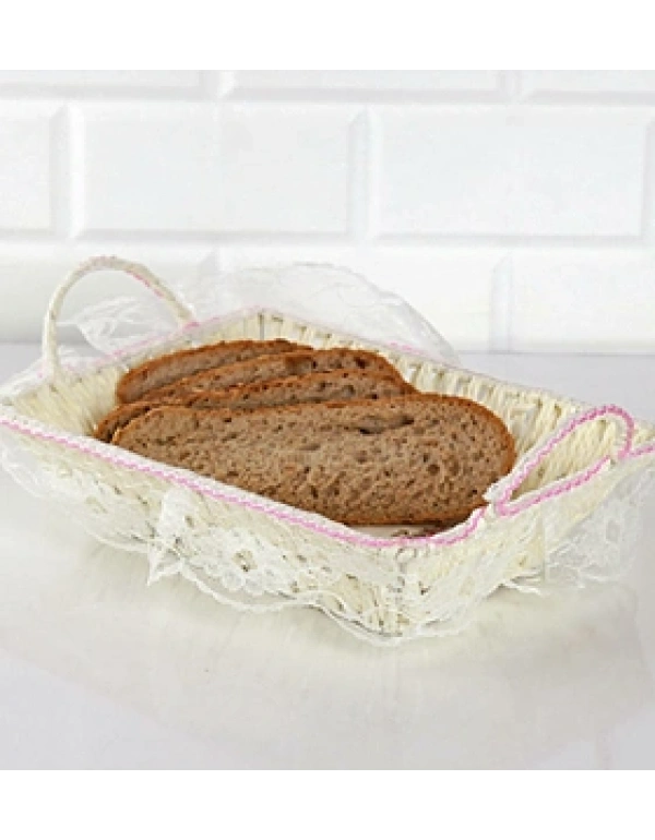 HASIR DANTEL DETAYLI EKMEK SEPETİ