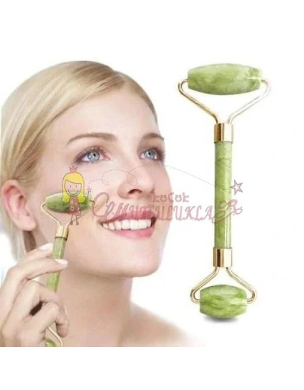 Jade Roler 2li Yeşim Taşı Yüz Masaj Aleti