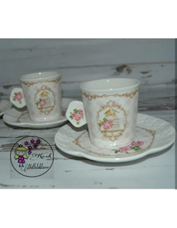 KAFES DESEN TÜRK KAHVE FİNCANI