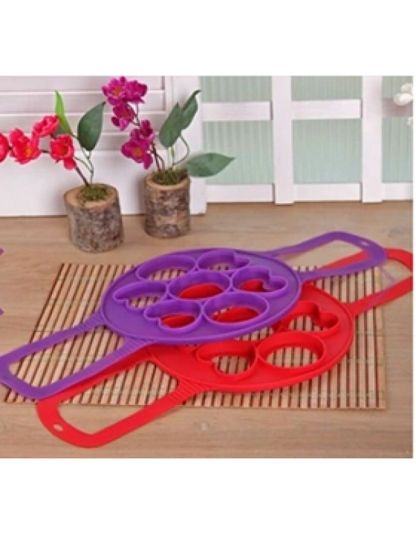 KALP & YUVARLAK SİLİKON PANKEK KREP & OMLET KALIBI