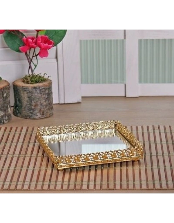 KARE DEKORATİF AYNALI ÇEREZLİK