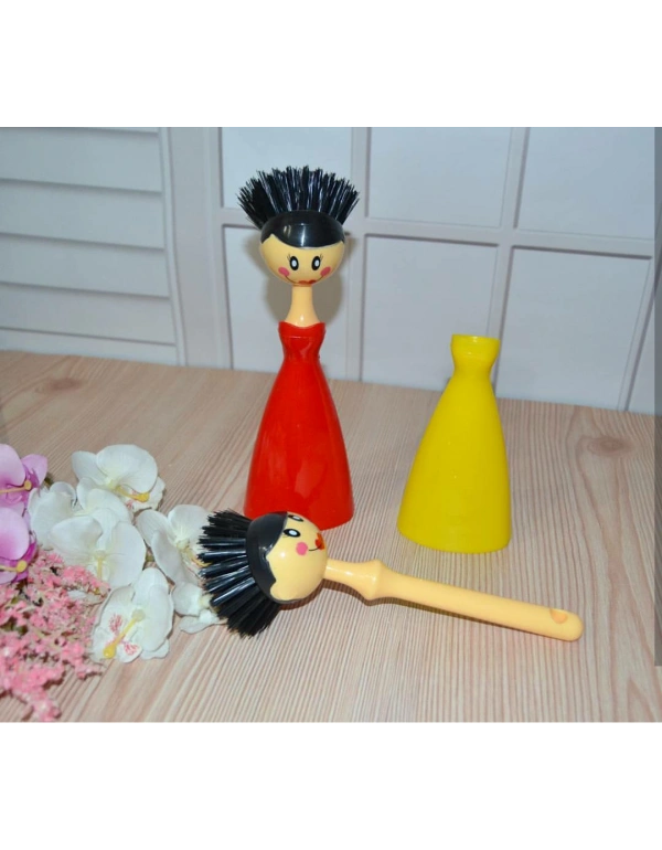 KIZ FİGÜRLÜ BULAŞIK FIRÇASI