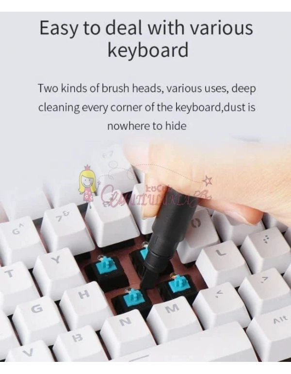 KLAVYE VE KULAKLIK TEMİZLEYİCİ KİT 5 in 1