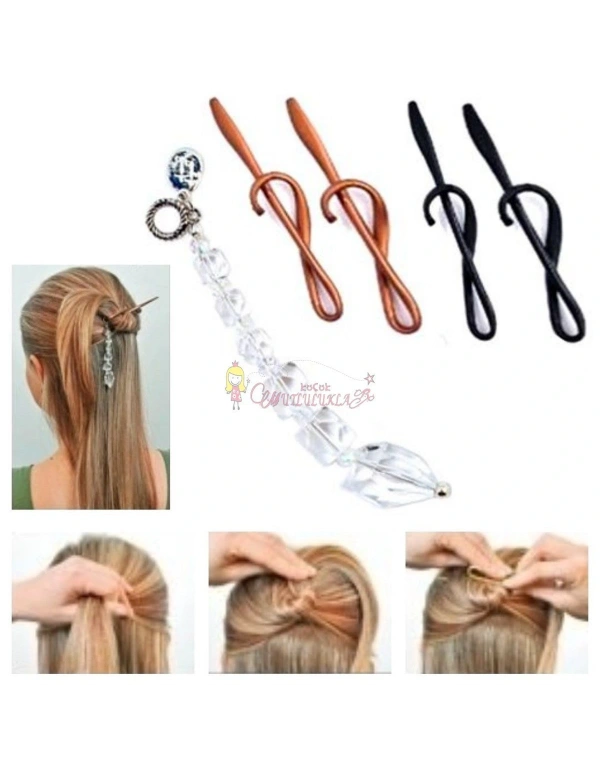 Kolay Saç Toplama Örgü Yapma Tokası Saç Şekillendirme Seti