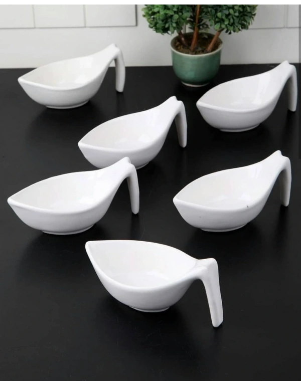 KULPLU SİVRİ OVAL  LÜX 6 ADET SOSLUK-ÇEREZLİK