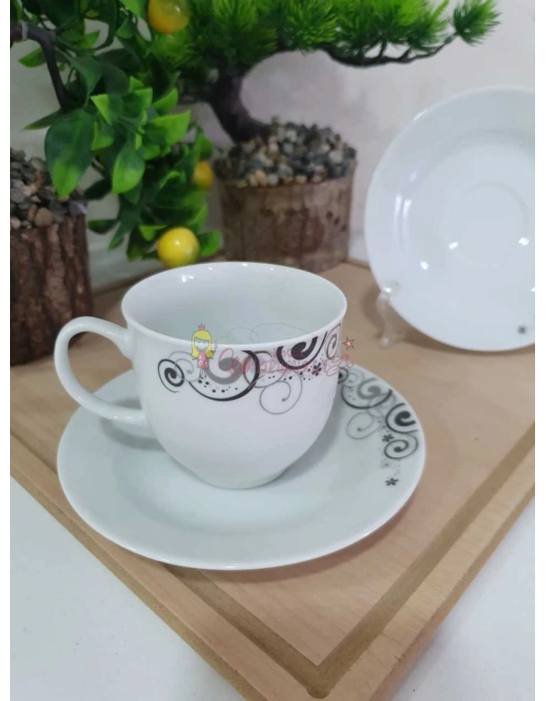 KÜTAHYA PORSELEN 6LI NESCAFE ÇAY SETİ