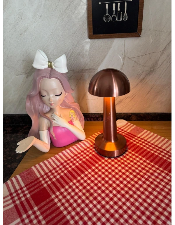 Mantar LED Lamba 3 Renkli Dekoratif Gece Lambası