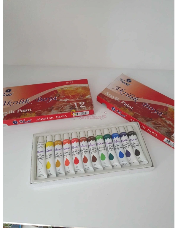 Masis Akrilik Boya 12Li