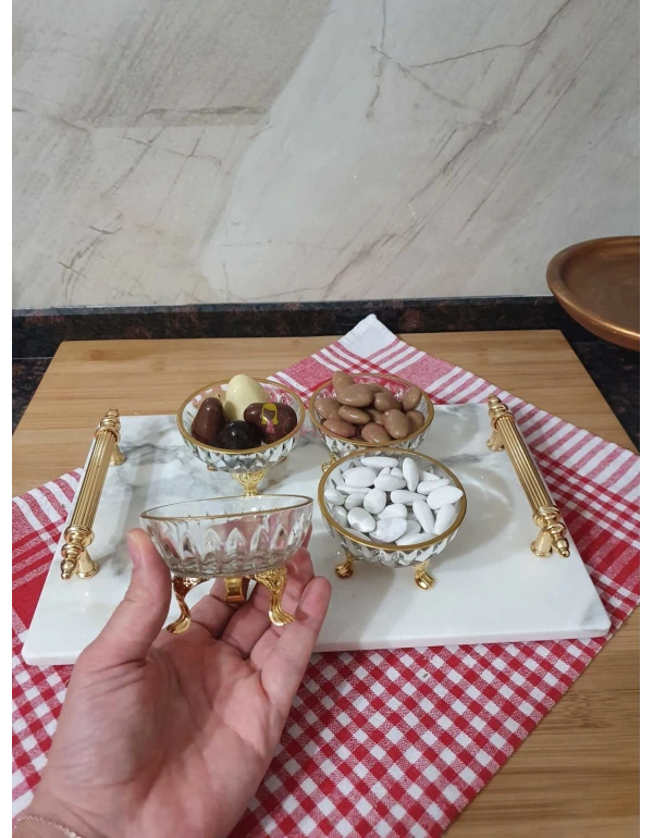 Metal Ayaklı Gold sunumluklar