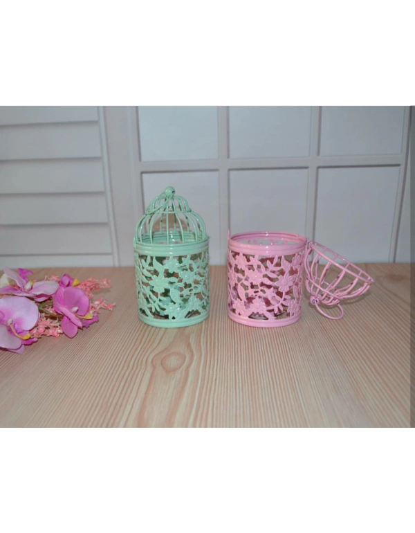 METAL KUŞ DETAYLI MUMLUK