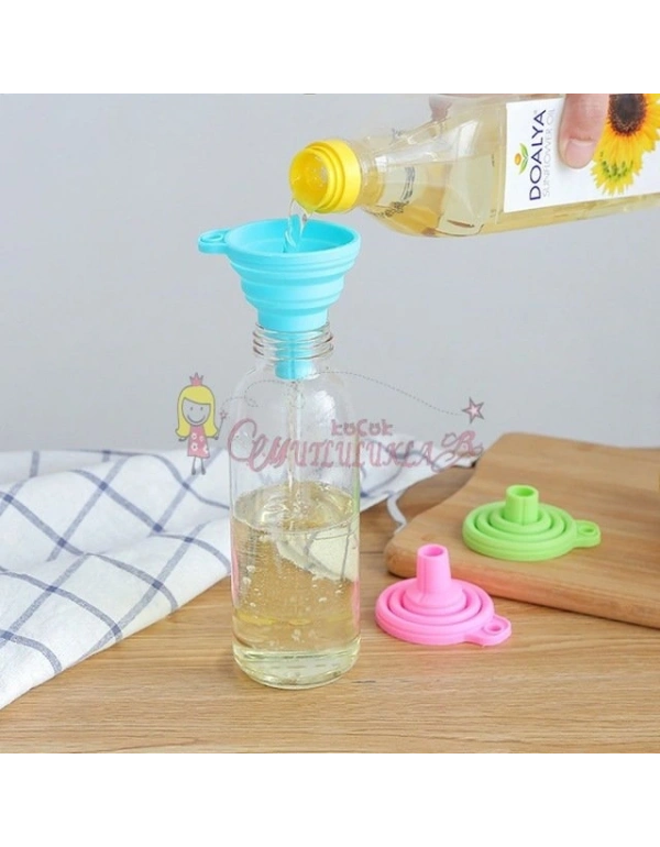 Mini Silikon Katlanır Huni