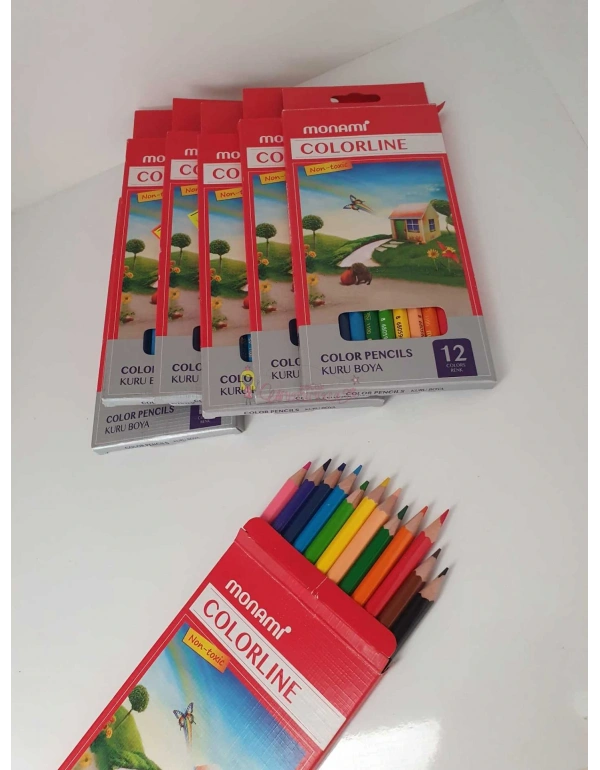 Monamı Kuru Boya Uzun 12Li