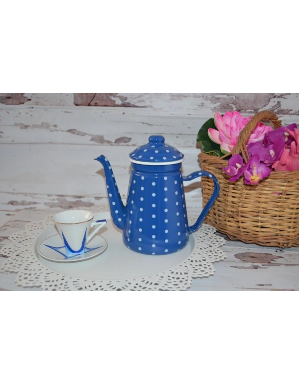 NOSTALJİK EMAYE PUANTİYELİ DEMLİK