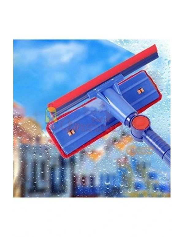 Oynar Başlıklı Çekçekli Teleskopik Cam Silme Aparatı