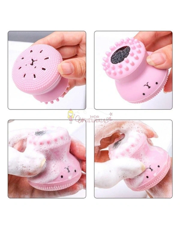 Peeling Etkili Mini El Yüz Cilt Temizleme Fırçası Silikon Temizlenmesi Kolay Siyah Nokta Giderici