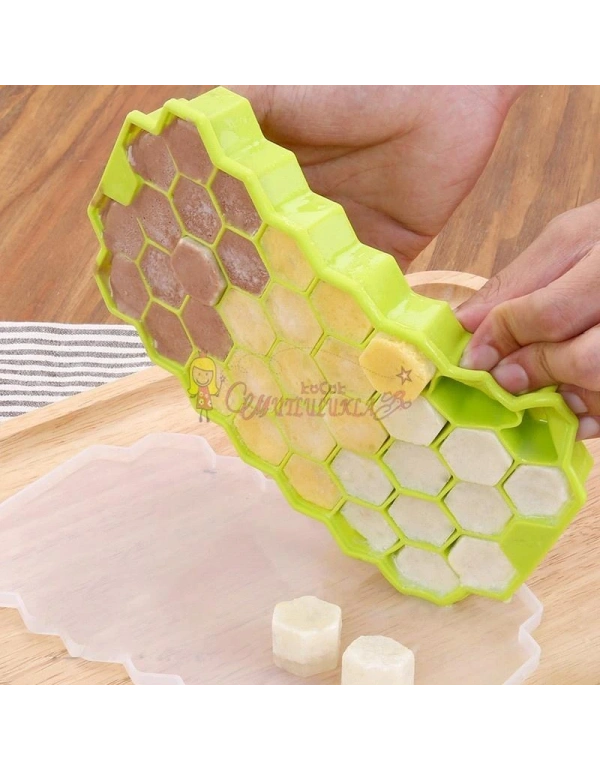 Petek 37 Delik Buz Küpü Tepsisi Silikon