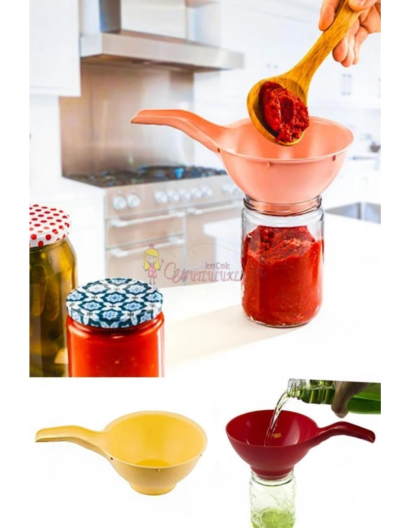 Plastik Konserve Kavanoz Hunisi