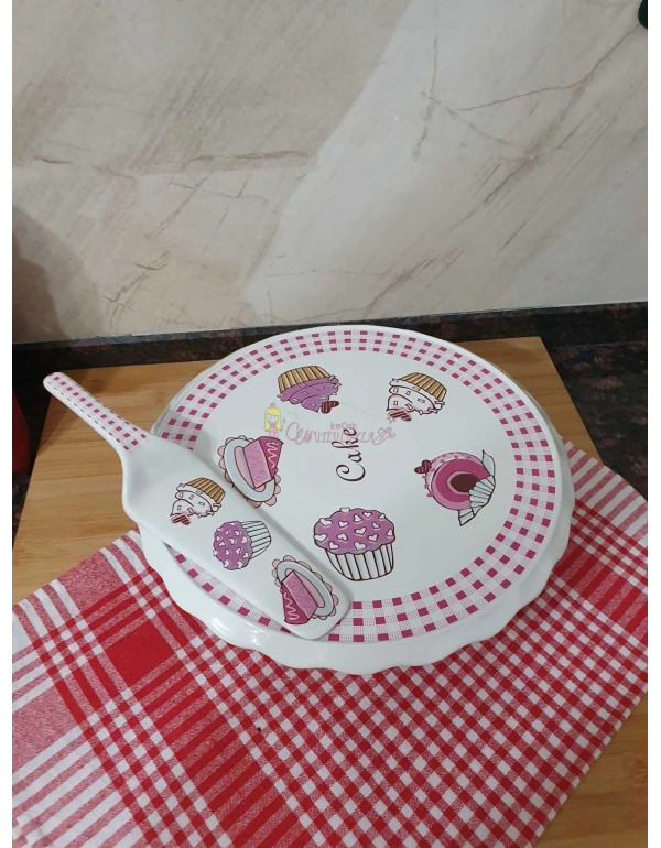 Porselen Spatulalı Servis Tabağı