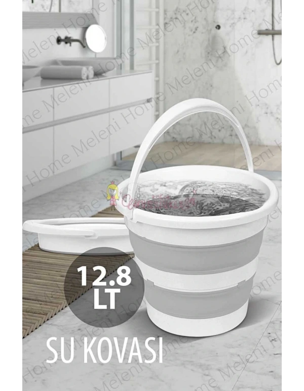 Pratik Katlanabilir Su Kovası 12,8 Lt