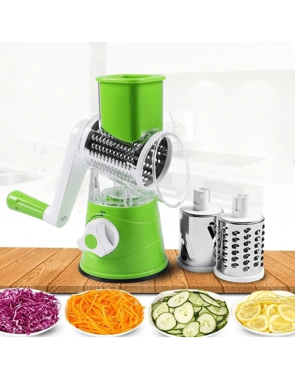 Pratik Kollu 3 Çelik Başlıklı Doğrayıcı Rende Sebze Doğrayıcı Kollu Rende