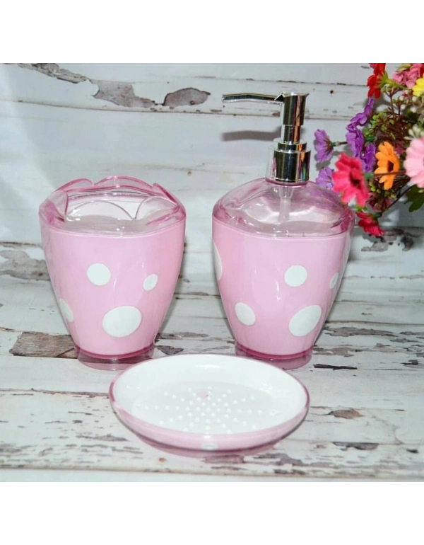 PUANTİYELİ AKRİLİK LAVABO SETİ