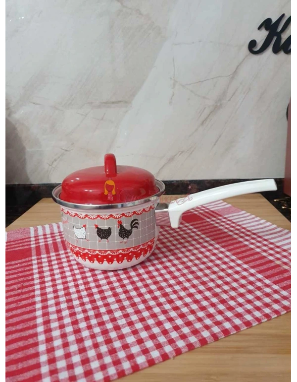 Rafadan Yumurta Sos Tavası Derin Emaye Tava