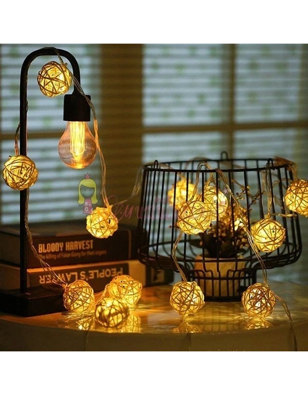 Rattan Model Süs Led Şerit Aydınlatma (10lu)
