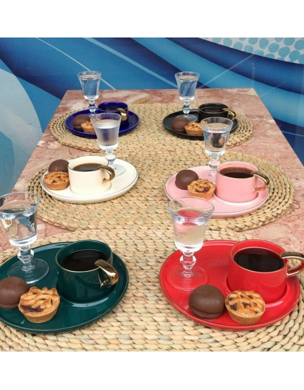 RENKLİ KAHVE TAKIMI