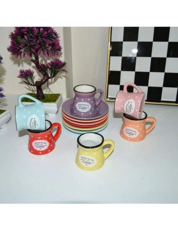 RENKLİ TÜRK KAHVE FİNCANI