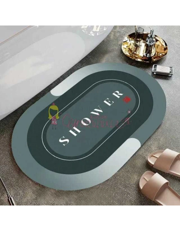 Renkli yüksek su emen lüks banyo paspası