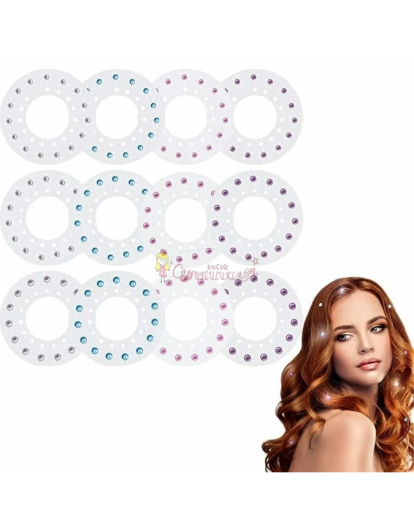 Saç Pul Boncuk Zımbası İçin Yedek Boncuk Diamond Taş 180 Adet