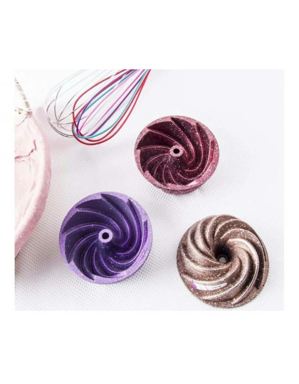 ŞAHANE RENKLİ ALÜMİNYUM MİNİ KEK KALIBI