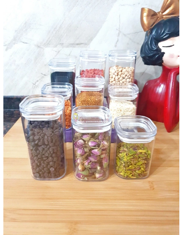 Şefaf Kare Baharat Takımı 9lu Set