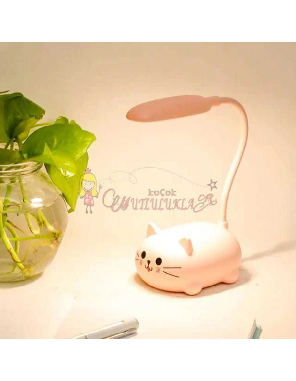 Sevimli Kalemlikli Şarjli Masa Ledi