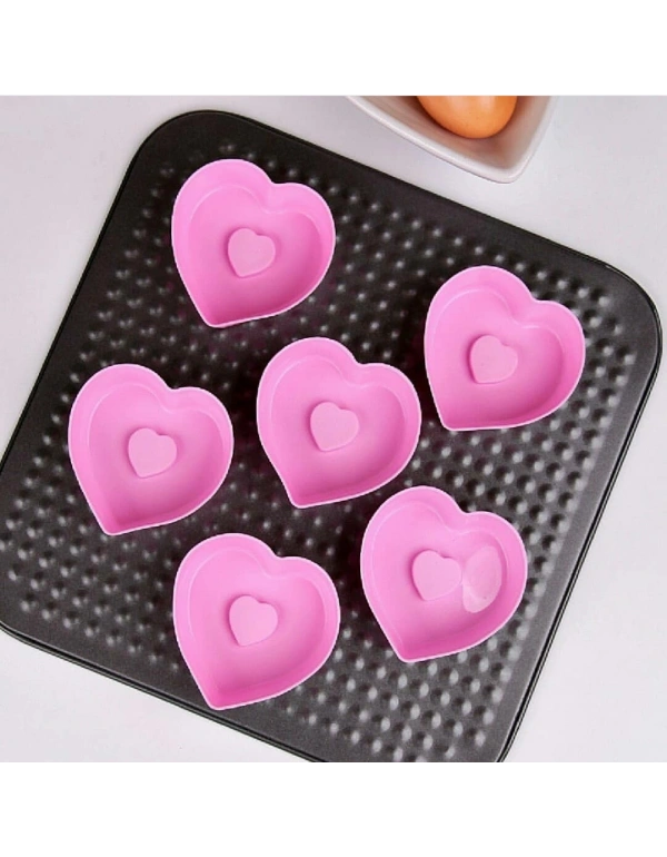 SİLİKON KALP MİNİ KEK KALIBI