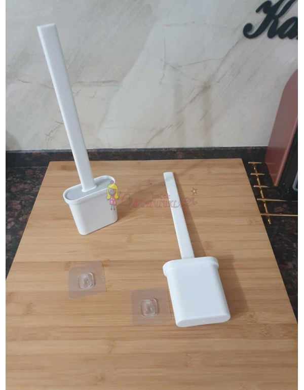 Silikon Tuvalet Fırçası Banyo Bükülebilir Silikon Wc Fırçası