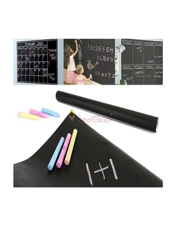 Silinebilir Kara Tahta Kendinden Yapışkanlı Rulo Yazı Tahtası