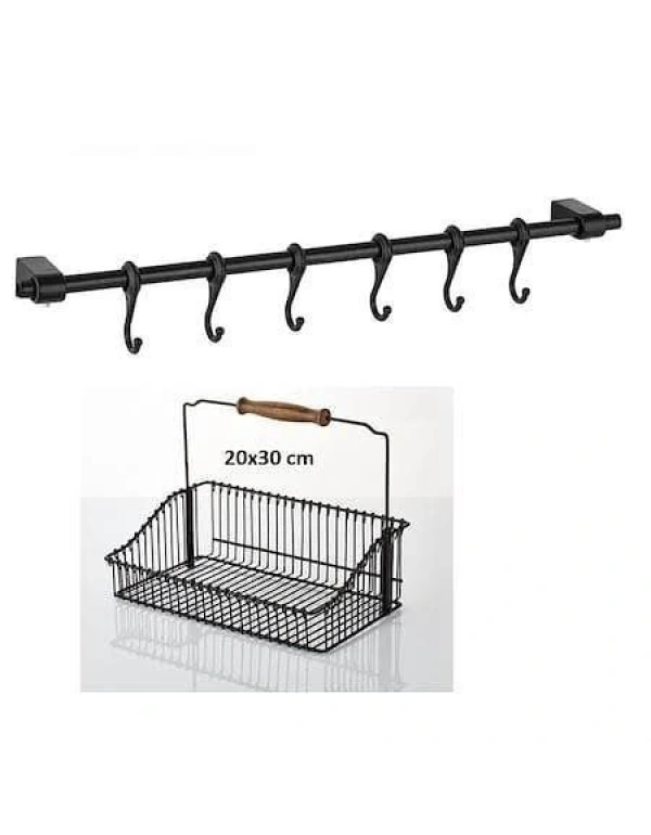 SİYAH TEL SEPET 20*30